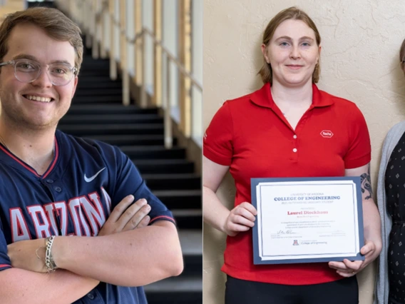 Outstanding biomedical engineering seniors for springs 2025 Ryan Mitstifer and Laurel Dieckhaus.