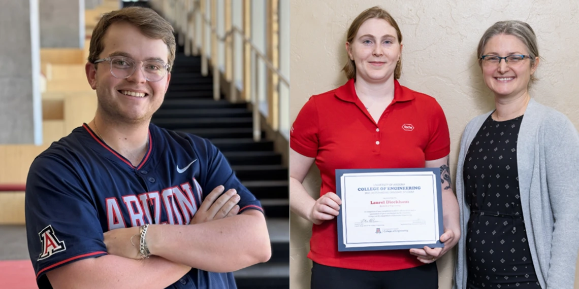 Outstanding biomedical engineering seniors for springs 2025 Ryan Mitstifer and Laurel Dieckhaus.