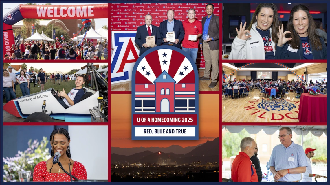 Univ of AZ Engineering Homecoming 2025 banner